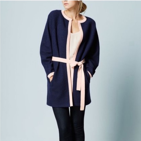 Boden Navy and Pink Cardigan Sweater - Picture 2 of 12